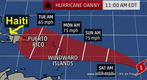 Tropical Storm Danny Forecast - Haiti