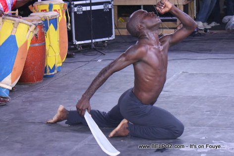 PHOTO: Haiti Real Live NEG MAWON on Stage at CARIFESTA XII