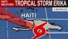 Haiti Weather Update - Tropical Storm Erika Location 5pm EDT