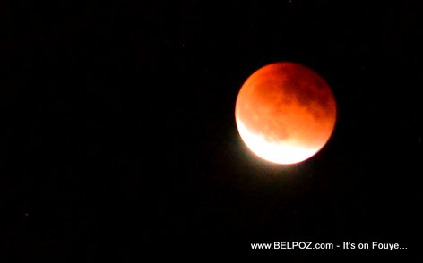 PHOTO: Supermoon Lunar Eclipse over Haiti...