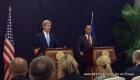 PHOTO: Haiti - John Kerry and President Michel Martelly in a Press Conference