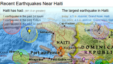 PHOTO: Recent Earthquakes in Haiti