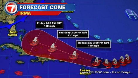 Hurricane Irma : Haiti Forecast Uddate : IRMA will Hit Haiti Thursday