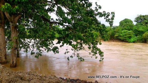 Hinche Haiti - Guayamounco River Flooded after Hurricane Maria