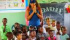 Haitian-Japanese Tennis Player Naomi Osaka in Haiti visiting a Kindergarten her Haitian father built long ago