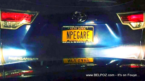Nou Pa Egare - New York License Plate