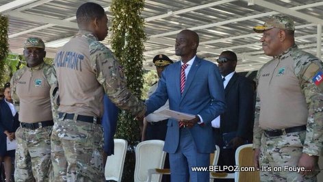 POLITFONT Haiti - President Jovenel Moise participates in the graduation of new Haitian Border Police