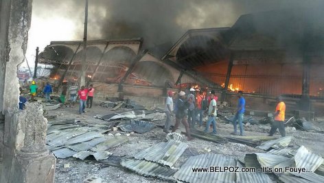 Haiti's Iron Market (Marche en Fer) Burned to the Ground
