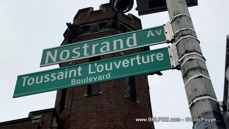 Nostrand Ave on East Flatbush, Brooklyn NY, is now Toussaint Louverture Boulevard