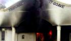 PHOTO: Haiti - Tribunal de Paix de Petit-Goave burned down during street protest