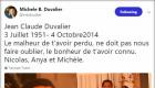 Michele Bennett Tweet on the anniversary date of Jean Claude Duvalier's death