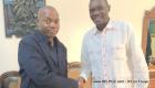 Naomi Osaka's Father Leonard Francois in Haiti with Senator Joseph Lambert