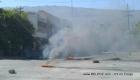 Photo: Haiti - Tires burning in front of Facultés de droit et des sciences économiques 16 Oct 2017