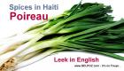 Spices in Haiti: Poireau (Leek in English)