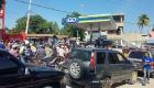 PHOTO: Long lines at the Gas Pumps - GO Gas Station, Hinche Haiti