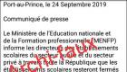 IMAGE: Fake News that School is closed in Haiti by Education Ministry