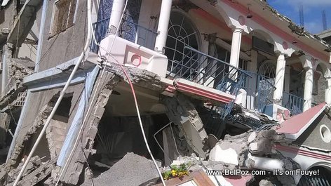 Haiti Earthquake 2021 - this two-story home comes crashing Down