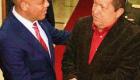 Former Haitian President Michel Martelly and Venezuelan President Hugo Chavez