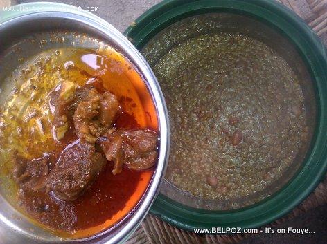 Chien Janbe - Street Food in Haiti - Mayi Moulin Kole Ak Pwa