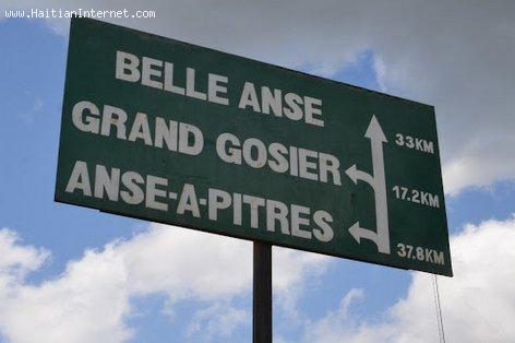 Haiti Road Signs - Belle Anse, Grand Gosier, Anse-a-Pitres