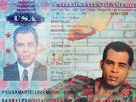 Compare : Michel Martelly USA Passport Photo vs. 'Anba Rad La' Album Cover Photo