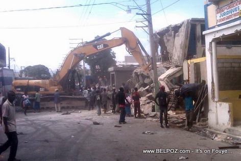 Haiti - Demolition of Rue De La Reunion, Downtown Port-au-Prince
