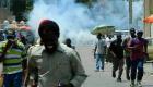 Haiti - Manifestan ap kouri pou gaz lacrymogene - Manifestation 10 Juin 2014