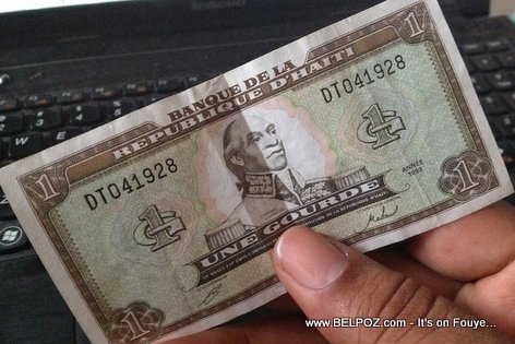 PHOTO: Haitian Money - Haitian Currency - One Gourde