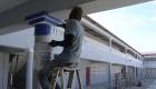 PHOTO: Haiti Public Schools - Lycée Charlemagne Peralte in Hinche getting a new paint job