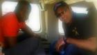 PHOTO: Haitian Goverment officials on a Helicopter bound for Cap Haitien