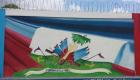 Haiti Flag Painting - Border Wall Carisal - Elias Pina